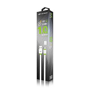 CABO DE DADOS MICRO USB V8 1MT CB-100WH PLUSCABLE