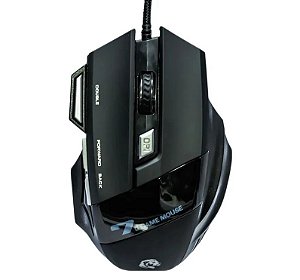 MOUSE USB GAMER 3200DPI 7D PRETO 7 BOTOES MU2909 HAYOM