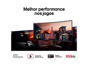 Monitor LG 34" 100Hz 5ms UltraWide Curvo - 34WR50QC-B.AWZM
