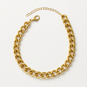 Colar de Elos Corrente Estilo Choker