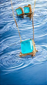 Conjunto Elegance Ouro Turmalina Fuzion