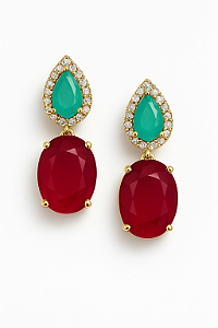 Brinco Love Gota Cristais