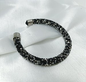 Bracelete silicone Cristais