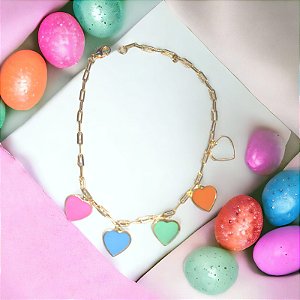 Pulseira Corações Love Collor