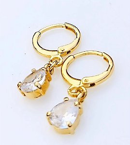 Brinco click gota Cristal