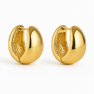 Brinco Gold Liso Essência