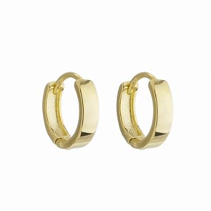 Brinco Argolinha Lisa Dourado 3cm