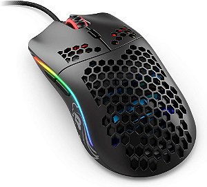 Mouse Gamer Glorious Model O, 67g Ultraleve, RGB, Cabo Paracord, com Design Honeycomb, Glorious Gaming, Preto Fosco
