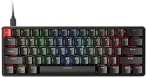 Teclado Gamer Glorious GMMK, RGB, Switch Brown, Anti-ghosting, Double Shot - Preto