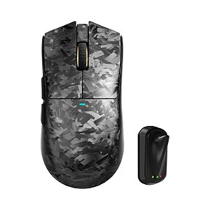 Mouse Gamer Attack Shark X11 Ultra 8K Fibra de Carbono 42.000 DPI PAW3950 MAX, Cinza