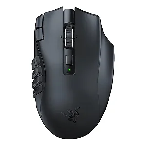 Mouse Gamer Sem Fio Razer Naga V2 HyperSpeed 21 Botões 30K DPI