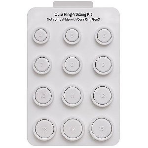 Smart Ring Oura Ring 4 - Kit Medição Tamanhos
