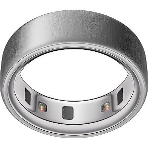 Anel Inteligente Oura Ring4 - Brushed Silver - Tamanho 10