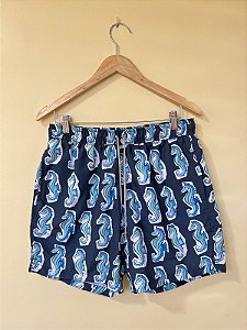 Shorts Seahorse Azul