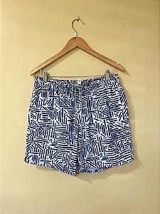 Shorts Abstract Lines Azul