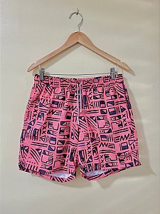 Shorts Abstract Symbols Salmão