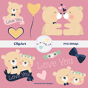 Clipart - Love Ursinhos