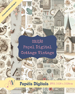 Papel Digital - Cottage Vintage