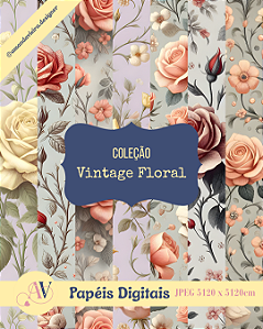 Papel Digital - Vintage Floral