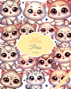 Clipart - Cute Cats - Persa