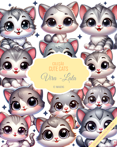 Clipart - Cute Cats - Vira Lata