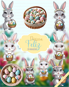 Clipart - Páscoa Feliz