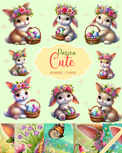 Kit Digital - Páscoa Cute