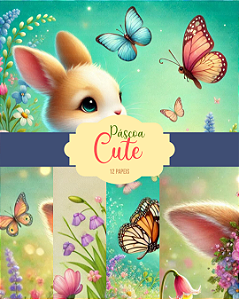 Papel Digital - Páscoa Cute