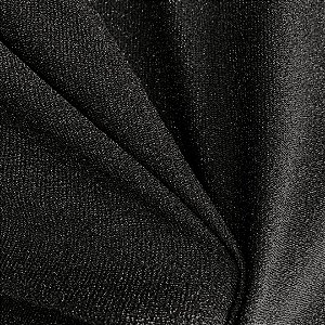 Malha Lurex Com Elastano - Preto - 1,60m de Largura