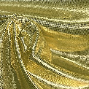 Tecido Lamê - Amarelo - 1,50m de Largura