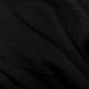 Tecido Velboa Pelúcia - Preto - 1,50m de Largura
