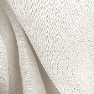 Voil Flame Gaze de Linho - Off White - 3,00m de Largura