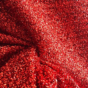 Tecido Serpentina - 1,50m de Largura - Vermelho