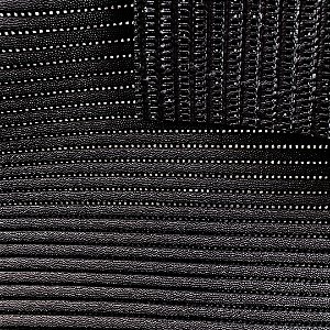 Passadeira Antiderrapante Tapete Duna Soft - Preto - 65cm de Largura