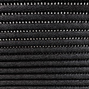 Passadeira Antiderrapante Tapete Duna Soft - Preto - 43cm de Largura