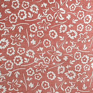 Viscolycra Estampada - Floral Fundo Coral