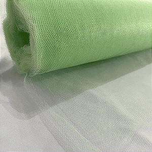 Tule Delfim – Verde Menta - 1,20m de Largura – Rolo com 50 metros