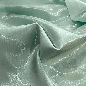 Tecido Zibeline - Verde Água - 1,50m de Largura | Brilho e Estrutura Sofisticada