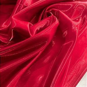 Tecido Zibeline - Vermelho - 1,50m de Largura | Brilho e Estrutura Sofisticada