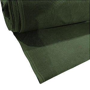 Tecido Veludo Cotelê com Elastano - Verde - 1,50m de Largura | Estrutura, Conforto e Estilo Retrô-Chic