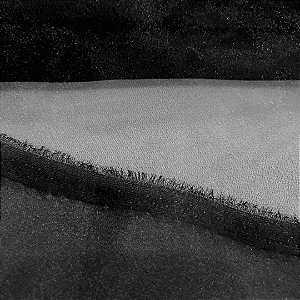 Organza Cristal - Preto - 1,50m de Largura