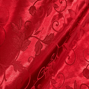 Jacquard Satin - Vermelho - 1,50m de Largura | Brilho Discreto e Textura para Decoração