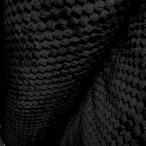 Tecido Fleece Ultra Soft Colmeia - Preto - 2,50m de Largura - 100% Poliéster - Mantas e Roupas de Inverno