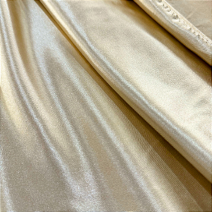 Tecido Malha Prada - Champanhe - 1,50m de Largura - 95% Poliéster 5% Elastano - Moda Festa e Fitness