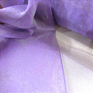 Organza Cristal - Lilás - 1,50m de Largura