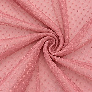 Tule Poá 5mm - Rose - 1,50m de Largura