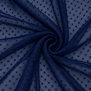 Tule Poá 5mm - Azul Marinho - 1,50m de Largura