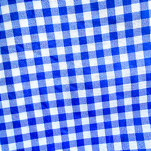 Tricoline Estampado - Xadrez Azul Royal 7mm - 100% Poliéster - 1,50m de Largura