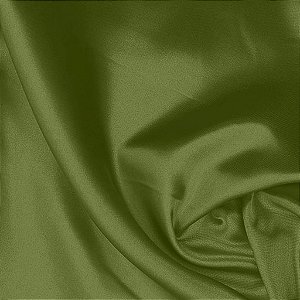 Cetim Com Elastano - Verde Oliva - 1,50m de Largura