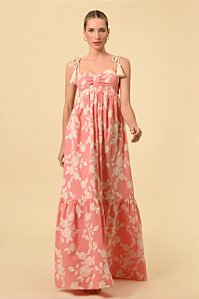 VESTIDO NINA BORDADO - ROSA PÊSSEGO